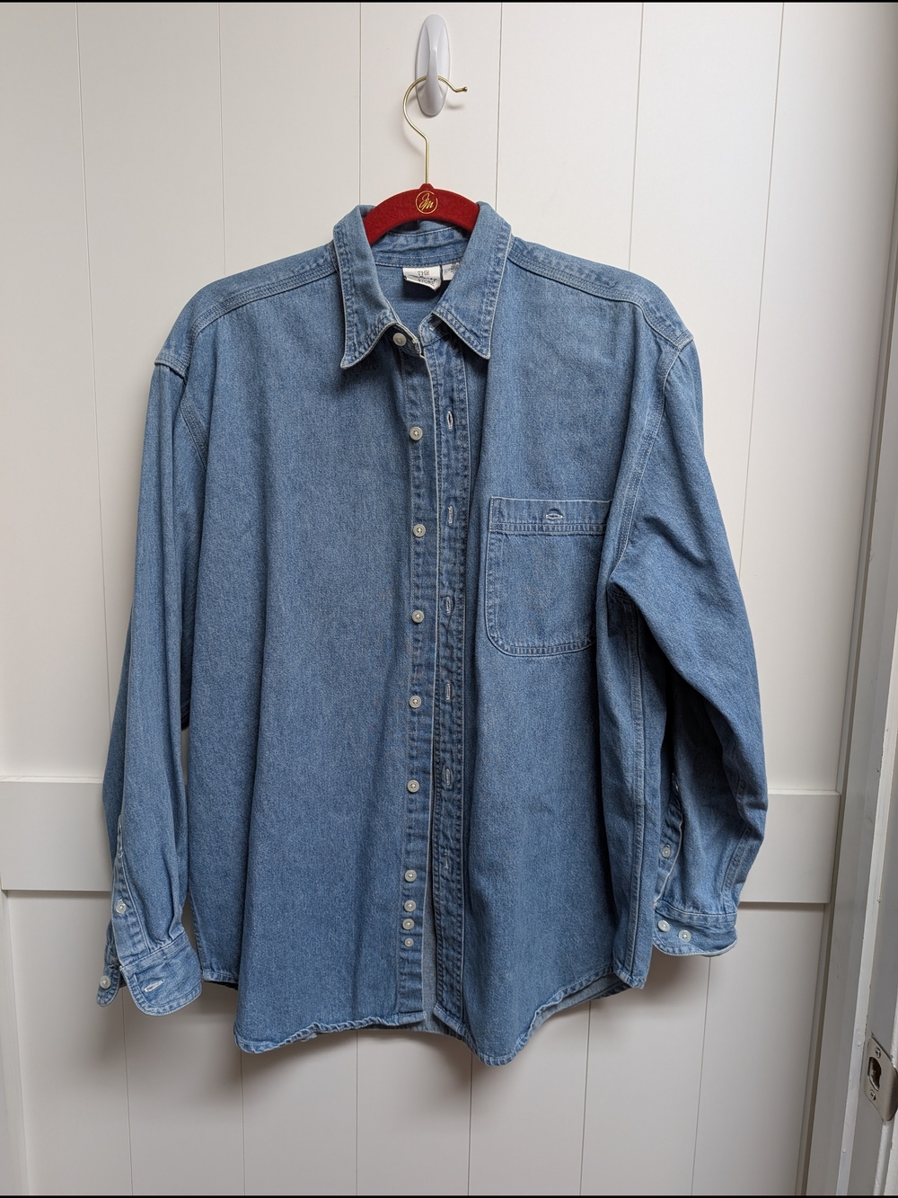 Vintage Disney Embroidered Winnie the Pooh and Friends Denim Button Down, Medium - Picture 3 of 4